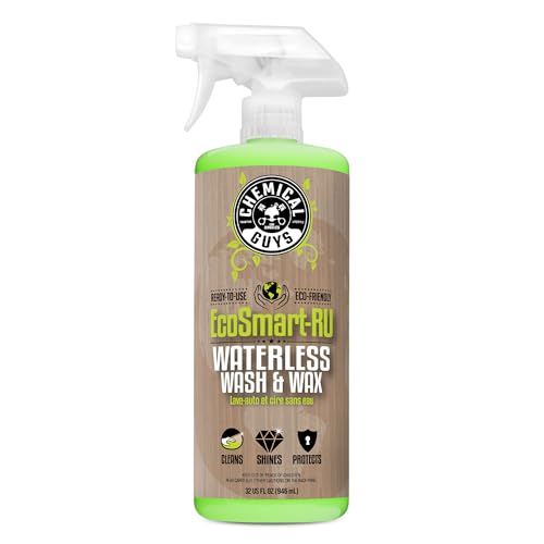 Chemical Guys EcoSmart Waterless Car Wash & Wax Ready To Use, Safe for Cars, Trucks, SUVs, Motorcycles, RVs & More, Extra Large 32 fl oz