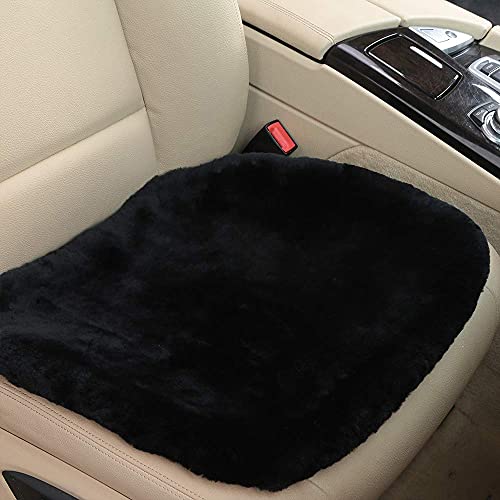 OGLAND Fluffy Fuzzy Genuine Sheepskin Car Seat Belt Covers and Seat Covers