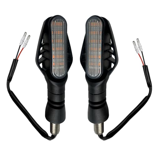 Motorcycle Mini Indicators High Brightness Sequential Flowing Turn Signal Lights For DC12V Motorbike Scooter Off Road (Pack of 2) - size: 3.4Inch (Pack of 2PCS)