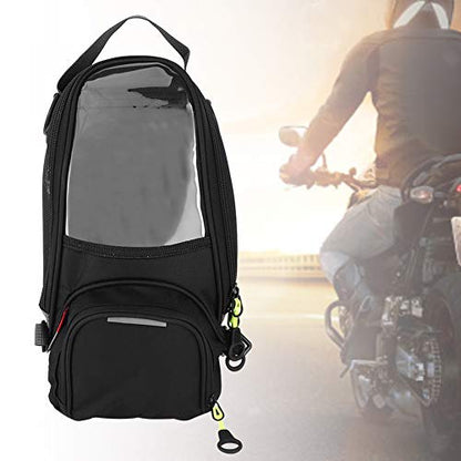 Tbest Tank Bag Motorcycle Magnetic,Bag Bags Fuel Navigation Saddlebag Large Transparent Window Motorcycle Backpack