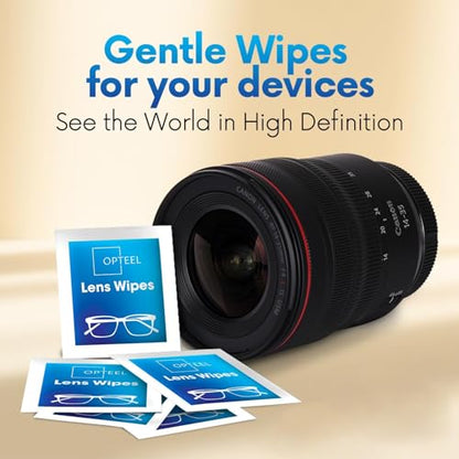 Lens Wipes for Eyeglasses - Case of 3000 (6X 500/Boxes) Pre-moistened Lens Cleaning Wipes - Scratch-Free Streak-Free Cleaner for Camera Lenses, Sunglass, Phone, Tablet and Computer Screens - size: 500 Count (Pack of 6)