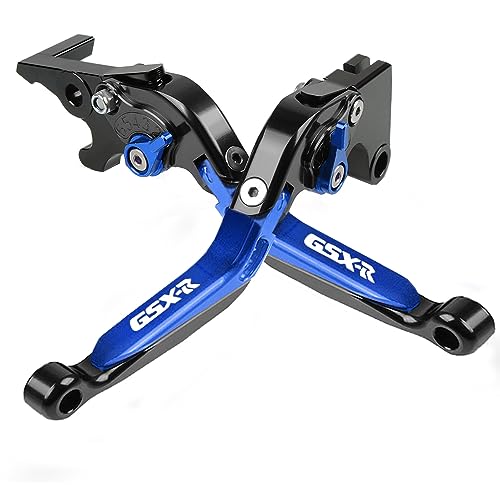 Suzuki GSX-R 600 750 1000 Motocycle Brake Clutch Levers Set - Black/Blue - color: Levers - C