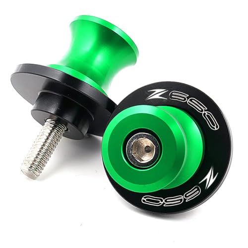 For Z650 Ninja650 2017-2025 8MM Swing arm Spools Slider Stand M8 x1.5 Green for KAW&-ASA*KI NINJA 650 Z650 Z650RS Z900 2017 2018 2019 2020 2021 2022 2023 2024 2025 - color: green