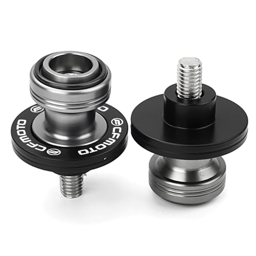 Compatible with CFMOTO Ibex450 Ibex800 300SS 450SS 450NK 450CLC 675SS 675NK 750SS 800NK Motorcycle CNC Swingarm Spools Sliders Stand Screw Paddock Bobbins (Black) - color: Black