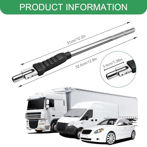 Tire Valve Stem Puller, Valve Stem Removal Tool, No Scratch High Tensile Strength Valves Lever Tool, Automotive Tire Repair Replacement Accessories for Most SUV Motorcycle Truck (Steel) - color: Steel