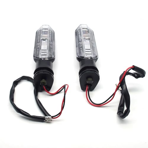 MZS Motorcycle Turn Signal Lights, LED Front Rear Blinker Indicators Amber Lamp Compatible with GROM CBR500R CB650R CBR600RR CBR650R CBR1000RR CB500F CB500X CB1000R CRF300L NC750X Rebel 300 500 CMX