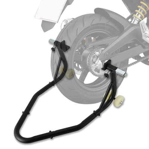 Motorcycle Stand Lift 850lbs Front Rear Wheels with L Fork Adjustable Swingarm Spool,Heavy Duty Universal for CRF CR XR RM KX KLX YZ TTR PW SSR Apollo TAO TAO SDG Dirt Pit Bike