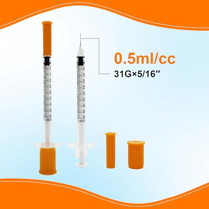 0.5mL - 31G - 8mm Precision Liquid Dispensing Tip, Fine Application - size: 0.5mL-31G-8mm