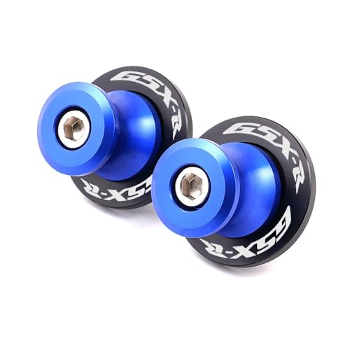 Motorcycle Swingarm Spools Sliders,Motorcycle Bobbins for Paddock Stand & Crash Protection,M8 screw,Compatible for Suzuki GSXR 125 250 300 600 750 1000 GSX-R600 GSX-R750 GSX-R1000 (Blue) - color: Blue