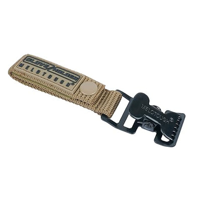 MELOTOUGH Firefighter Glove Strap | Work Glove Holder Clip with Glove Leash Swivel Snap Hook,Alligator Clip - color: A-khaki