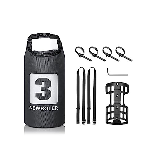 LIXADA 3L/7L Bike Fork Bag - Waterproof Dry Bag, Roll Top Design, Lightweight Bicycle Fork Bag, Portable Cycling Pack for Mountain & Road Bikes, Scooter - color: 3L(1 Pack)