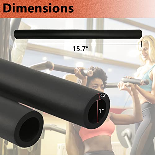 Taeku Foam Handle Grip Covers, 1 Pair Anti-Slip NPVC Tubing Sleeves Comfort Grip for Fitness Equipment, Garden Tools, Stroller Handles - color: 15 IN