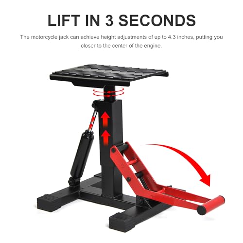 Motorcycle Dirt Bike Stand Lift Jack Hoist Table Height Adjustable Lifting Stand Dirt Bike Accessories