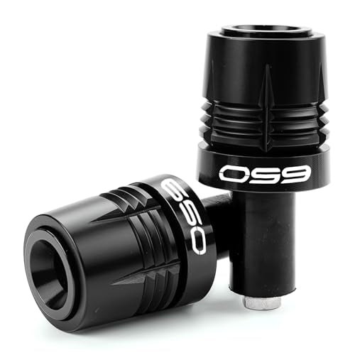 Motorcycle Handle Bar Ends Grips Plug Sliders Handlebar Grips Cap Compatible with Ninja 650 650R Ninja650 2017-2025 2026 Z650 Accessories (Black) - color: Black