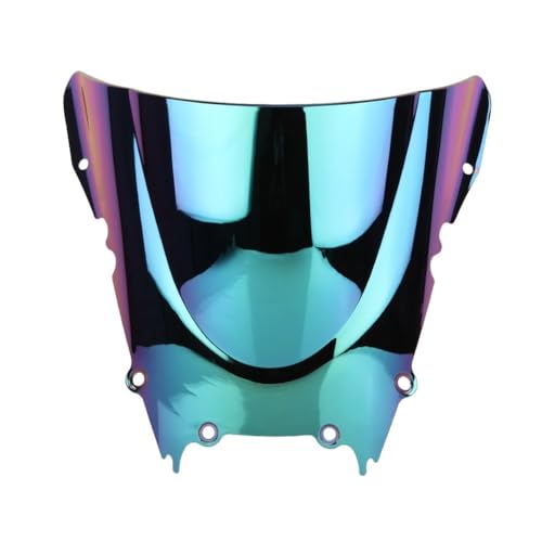 Windshield Screen YZF-R6 1998-2002 Motorcycle Double Bubble Windshield Windproof ABS Windscreen for Yam&aha YZF R6 600 1998 1999 2000 2001 2002 - color: Deep-Iridium