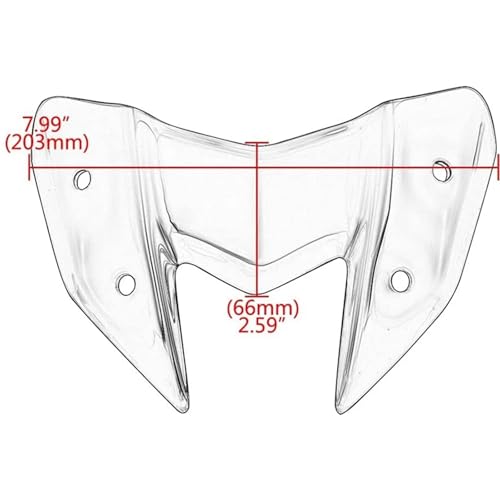 Motorcycle Front Cowl Fairing Cover Windshield Wind Deflector Double Bubble Fit for Kawasaki Z800 2012-2016 Extension Spoiler Windscreen Spoiler