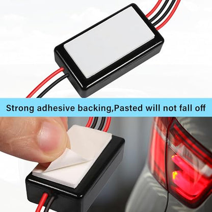 AWINLI Flash Strobe Controller Auto Car Flasher Module 12V/24V LED Brake Light Flasher for Most Motorcycles Cars Trucks SUVs Brake Light Tail Stop Light. - size: Strobe Controll-1pcs