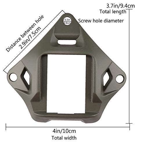 Tactical Helmet NVG Mount Shroud Steel Sports Camera Bracket Base for Fast Helmet - color: G