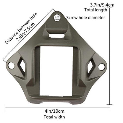 Tactical Helmet NVG Mount Shroud Steel Sports Camera Bracket Base for Fast Helmet - color: G