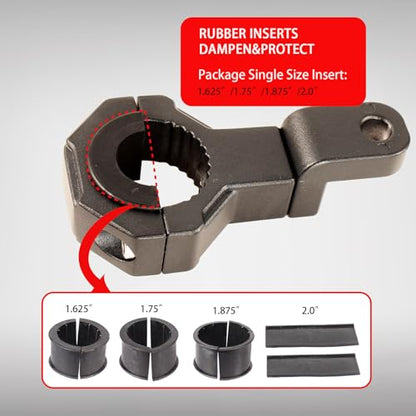 Roll Bar Clamp 1.625inch 1.75inch 1.875inch 2.0inch Universal 360 Degree Mount Bar Clamp Bracket(2Pack) - size: 1.625inch~2.0inch