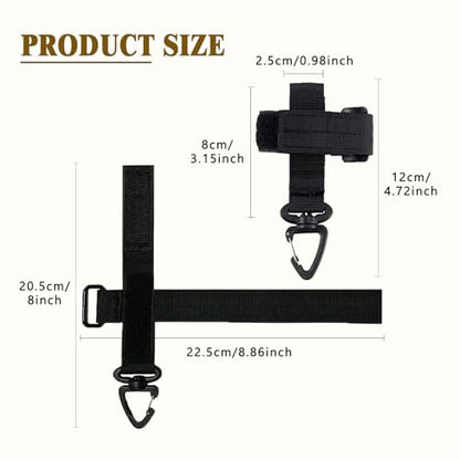 2Pcs Glove Holder for Duty Belt Glove Clips for Work Glove Strap Keeper Tactical Gloves Climbing Rope Storage Buckle