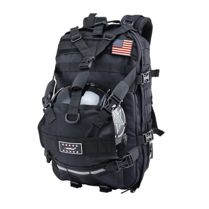 Motorcycle Backpack for Men Riding Helmet Backpacks with Hat Carrier/Storage Waterproof Large Capacity Travel Bag Motorcycle Cycling Gear Accessories