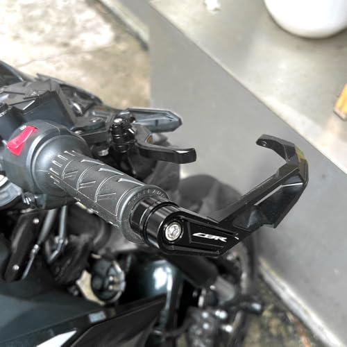 CNC Motorcycle Handguards Compatible with CBR 600RR 1000RR 929RR 900RR 1100X CBR600RR CBR1000RR CBR250RR Brake Clutch Lever Guards Protector Accessories (Grey) - color: Gray
