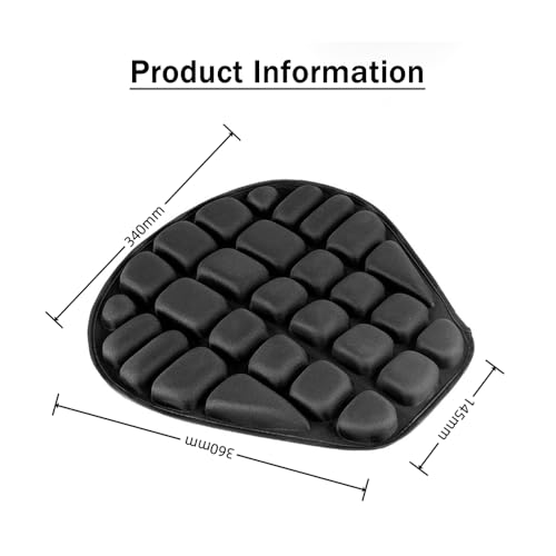 Motorcycle Seat Cushion for Kawasaki KLR 650 1987-2024-pr, Comfortable Breathable Shock Absorption Motorcycle Seat Pad Soft Motorbike Seat Cushion for Long Rides