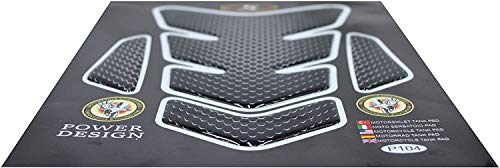 3D Motorcycle Carbon Fiber Vinyl Gel Gas Tank Pad Protector Decal and Sticker Tankpad. (New Generation Silicone-Based Adhesive) - color: Color A