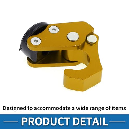 Motorcycle Handlebar Hook Helmet Gloves Luggage Hanger Motorcycle Hook Hanger Aluminum Alloy Gold Tone - color: Gold Tone