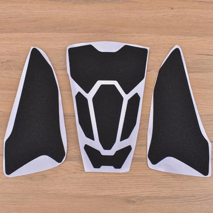 Motorcycle Side Fuel Tank Pads Protector Stickers Decal Gas Knee Grip Traction Pad Compatible for HO&N&DA CB650R/CBR650R Accessories 2019-2024 (Black)