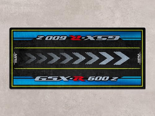 Garage Mat for GSX R600Z Motorcycle Model, Parking mat, Pit Mat, Washable Non-Slip Garage and Showroom Floor Carpet (Size 1: 86.6 x 39.4/220 x 100 cm) - size: Size 1: 86.6 x 39.4 "/ 220 x 100 cm