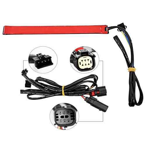 Motorcycle Saddlebag Tail Light Running Brake Sequential Turn Signal LED Lamp Fit for Harley Touring Street Gilde Road King Road Gilde Electra Glide Ultra Limited 2014-2023 (Black Lens) - color: Black Lens