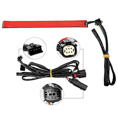 Motorcycle Saddlebag Tail Light Running Brake Sequential Turn Signal LED Lamp Fit for Harley Touring Street Gilde Road King Road Gilde Electra Glide Ultra Limited 2014-2023 (Black Lens) - color: Black Lens