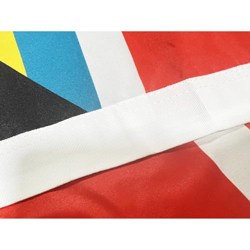 SYII Bahamas Courtesy Boat Flags 12x18 Outdoor Double Sided, Heavy Duty Bahamas Flags, Bahamian Flag for Boat with 2 Brass Grommets - color: 12x18 Bahamas Flag