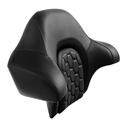C.C. RIDER Wrap Around King Tour Trunk Backrest fit for Harley Touring Road King Street Glide Road Glide Electra Glide 2014-2024 - color: Passenger Backrest 23#Black