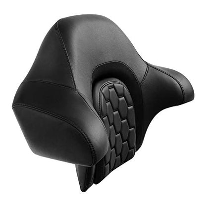 C.C. RIDER Wrap Around King Tour Trunk Backrest fit for Harley Touring Road King Street Glide Road Glide Electra Glide 2014-2024 - color: Passenger Backrest 23#Black