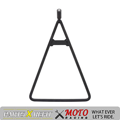 AnXin Dirt Bike Triangle Stand Motorcycle Stand Kickstand Universal for 80-500cc Supermoto Motocross Enduro Pit Bike - Black - size: triangle stand