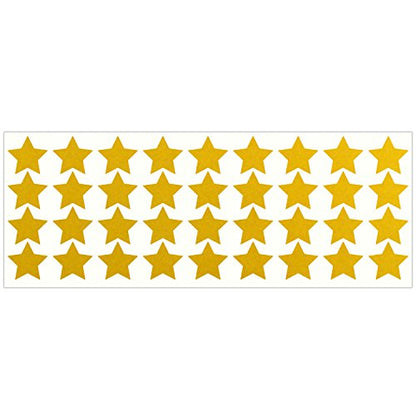 LiteMark Reflective Yellow 1 Inch Stars Sticker Decals for Helmets, Bicycles, Strollers, Wheelchairs and More - Pack of 36 - color: Yellow