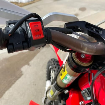 iJDMTOY Universal Fit 7/8-Inch Handlebar Dual Flip On/On/Off Switch, Compatible with Motorcycle Dirt Bike ATV UTV Lights (Headlight, Fog/Driving Light, Light Bar) or Horn, etc - style: Dual Switches