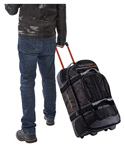 Harley-Davidson 28" On Tour Wheeling Large Duffel Bag - Midnight (28") - size: 28"
