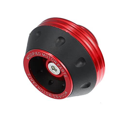 X AUTOHAUX Pair Motorcycle Wheel Front Fork Frame Sliders Falling Protection Red Universal - color: Red