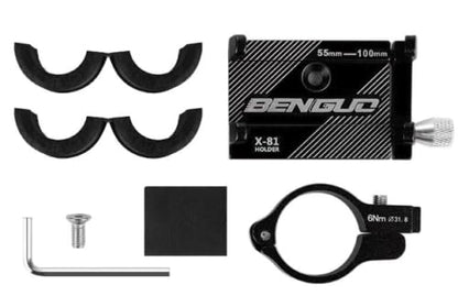 Aluminum Motorcycle Bike Bicycle Holder Mount Handlebar for Cell Phone GPS US (Black) - color: Black