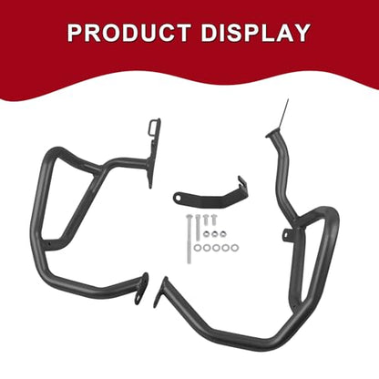 Highway Crash Bar Engine Guard Compatible with Honda CRF1100L CRF 1100L Africa Twin Adventure Sports DCT 2024 2025 (upper and lower) - size: upper and lower