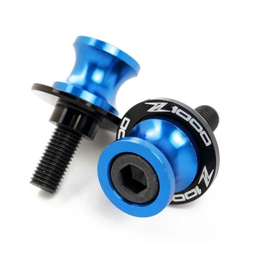 Motorcycle Accessories for Z1000 2003-2013 2012 2011 2010 CNC 10MM Swingarm Spools Slider Stand Screws-Blue - color: Blue