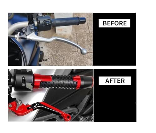 Brake Clutch Lever for Yam&aha YZFR3 2024 2023 YZF-R3 YZF R3 2015 2016 2017 2018 2019 2020 2022 Motorcycle Brake Clutch Levers Handlebar Grips Ends - color: Blue handle