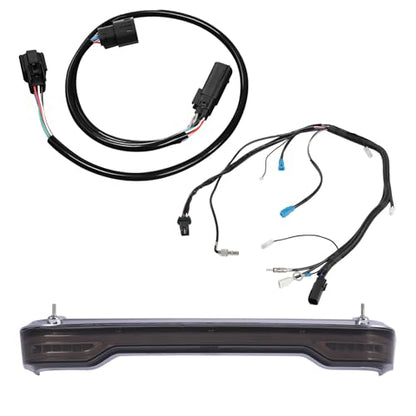 TCMT Smoke Len King Trunk Sequential Dynamic Flowing LED Tail Light Assembly Wiring Harness Fits For Harley Touring Road King Road Street Electra Glide Tri Glide Ultra Limited 2014-2025 - color: Smoke Lens Chrome Housing B, size: Light Set(12 Funtions)