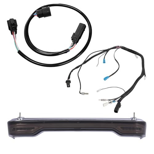 TCMT Smoke Len King Trunk Sequential Dynamic Flowing LED Tail Light Assembly Wiring Harness Fits For Harley Touring Road King Road Street Electra Glide Tri Glide Ultra Limited 2014-2025 - color: Smoke Lens Chrome Housing B, size: Light Set(12 Funtions)