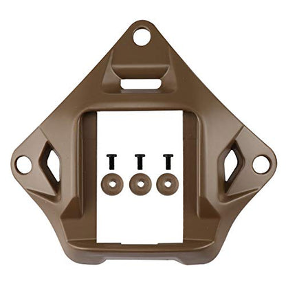 Tactical Helmet NVG Mount Shroud Steel Sports Camera Bracket Base for Fast Helmet - color: Tan