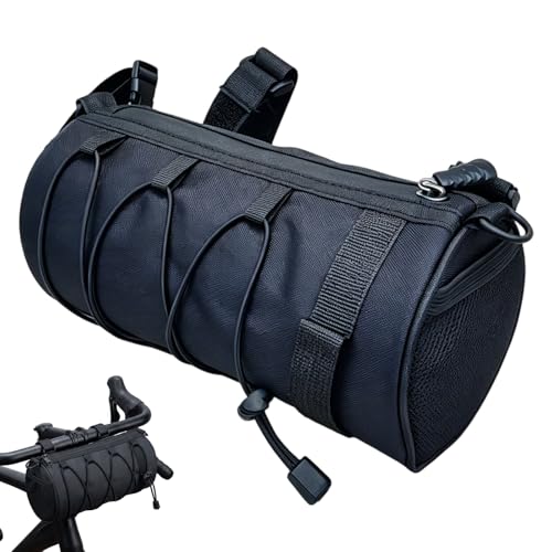 2.7L Handlebar Bag, Bike Handlebar Bag for Cycling Storage, Durable Polyester Material, Easy Installation Design, Fits Most Bicycle Handlebars, Compact Size for Essentials Organization